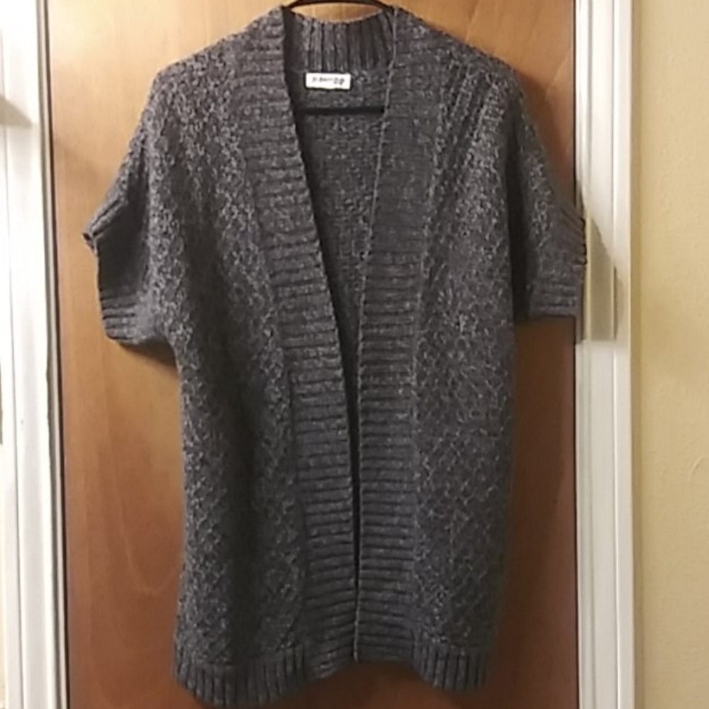 Short Sleeve Open Cardigan
